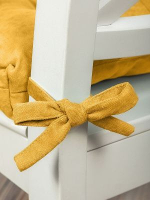 подушка на стул на завязках сахара 40х40 см, 705-511/23
