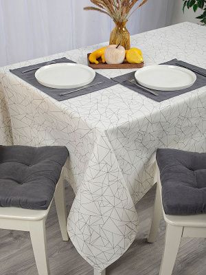 скатерть кухонная на стол оригами 130х220 см, 731-3019/1