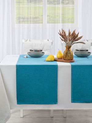 комплект 2 дорожки на стол морская волна 40х140 см - 2 шт, 797-511/21