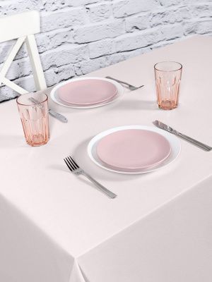 скатерть кухонная на стол прямоугольная туманный альбион тефлон 140x220 см, 231-z207/t