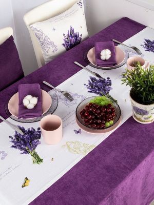 комплект скатерть + дорожка на стол сангрия 130х170/40х140 см, 830/5018/21-2025