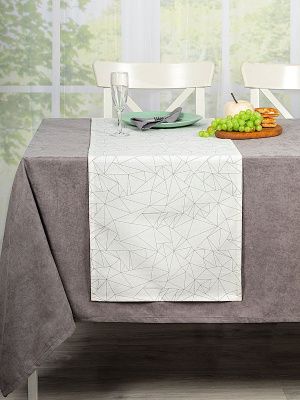 дорожка на стол оригами 40х140 см, 198-3019/1/2