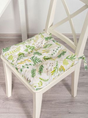подушка на стул на завязках хвоя 40x40 см, 705-3047/1