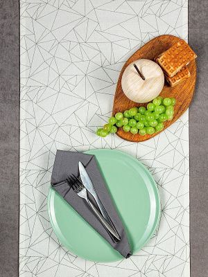дорожка на стол оригами 40х140 см, 198-3019/1/2