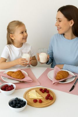комплект 4 салфетки пыльная роза 40х30 см, 740-511/29