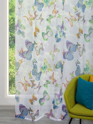 вуаль с рисунком персидские бабочки 300х270 см - 1 шт, p55-83463/3