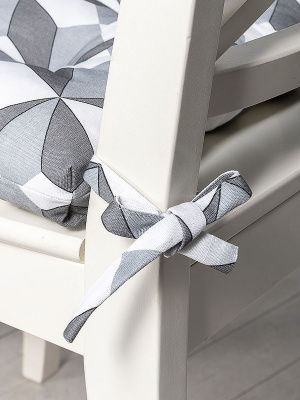 подушка на стул на завязках оптикал 35х35 см, 105-1020/1