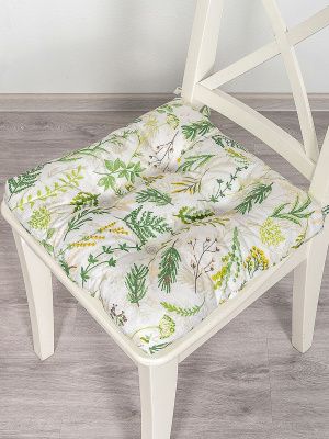 подушка на стул на завязках хвоя 40x40 см, 705-3047/1