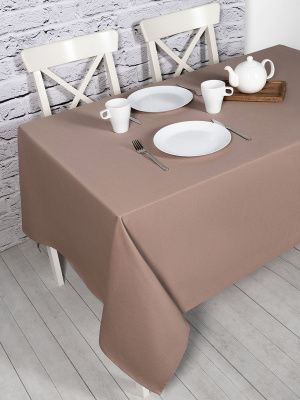 скатерть кухонная на стол прямоугольная кокос тефлон 140x220 см, 231-z208/t