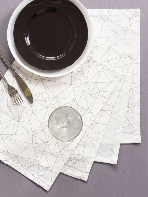 комплект 4 салфетки оригами 40х30 см, 140-3019/1