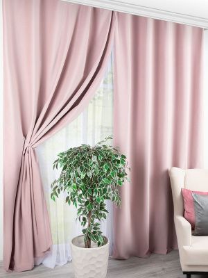 комплект штор бархатный блэкаут роузен 150x270 см - 2 шт, 875-1663/29