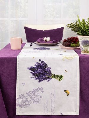 комплект скатерть + дорожка на стол сангрия 130х170/40х140 см, 830/5018/21-2025